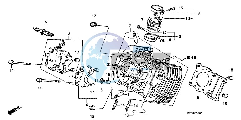 FRONT CYLINDER HEAD