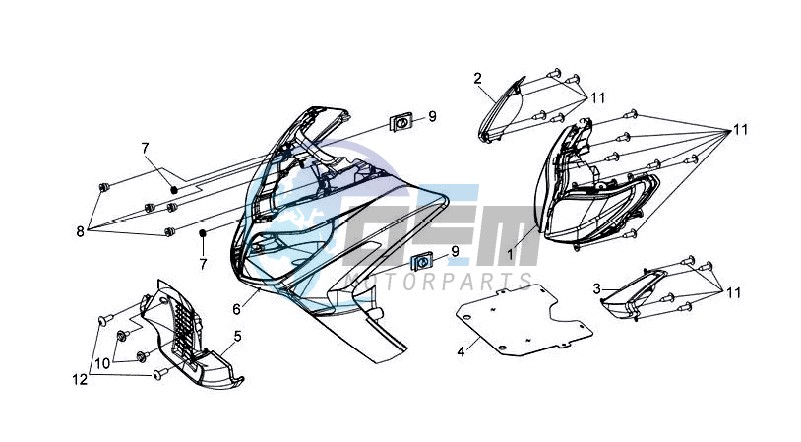 FR PLATE / HEAD LIGHT / INDICATORS