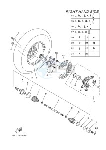 YFM700FWA YFM70GDXG GRIZZLY 700 (B303) drawing FRONT WHEEL 2