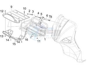 Liberty 125 4t Delivery e3 drawing Front luggage rack