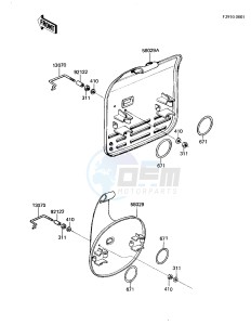 KX 125 A [KX125] (A7) [KX125] drawing NUMBER PLATE -- 81 A7- -