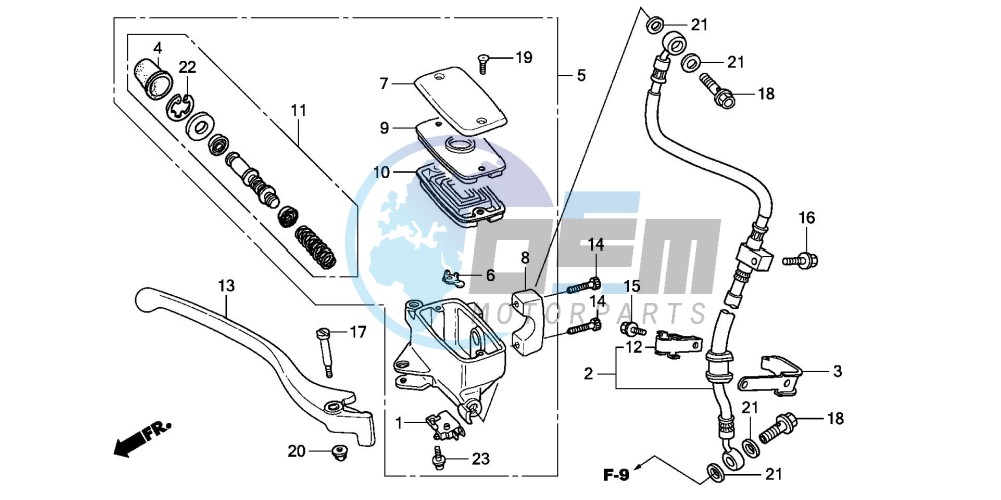 FR. BRAKE MASTER CYLINDER