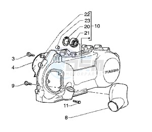 X9 200 180 drawing Crankcase Cooling