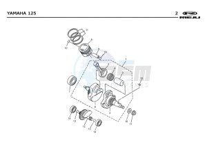 TANGO-125-RED drawing PISTON - CRANKSHAFT  EURO2