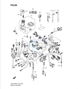 GSX1300R drawing WIRING HARNESS (GSX1300RL1 E51)