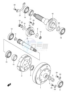 AN400 (E2) Burgman drawing TRANSMISSION (2)(MODEL K1 K2)