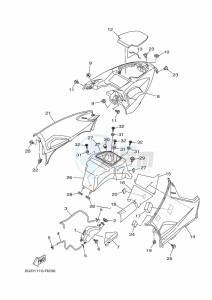 YFM700FWAD GRIZZLY 700 EPS (BDE4) drawing SIDE COVER