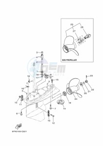 F130AETX drawing PROPELLER-HOUSING-AND-TRANSMISSION-2