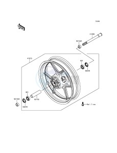 Z800 ABS ZR800DGFA UF (UK FA) XX (EU ME A(FRICA) drawing Front Hub