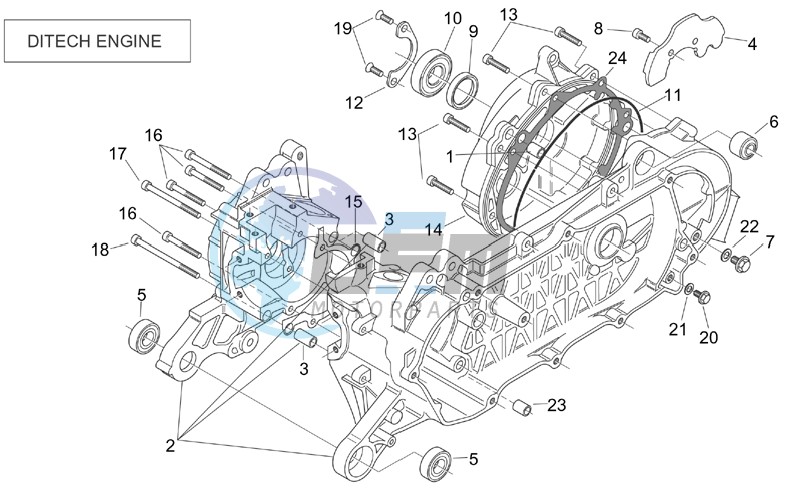 Crank-case (Ditech)