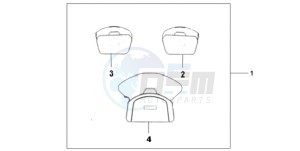 GL1800A Australia - (U) drawing DELUXE INNER BAG