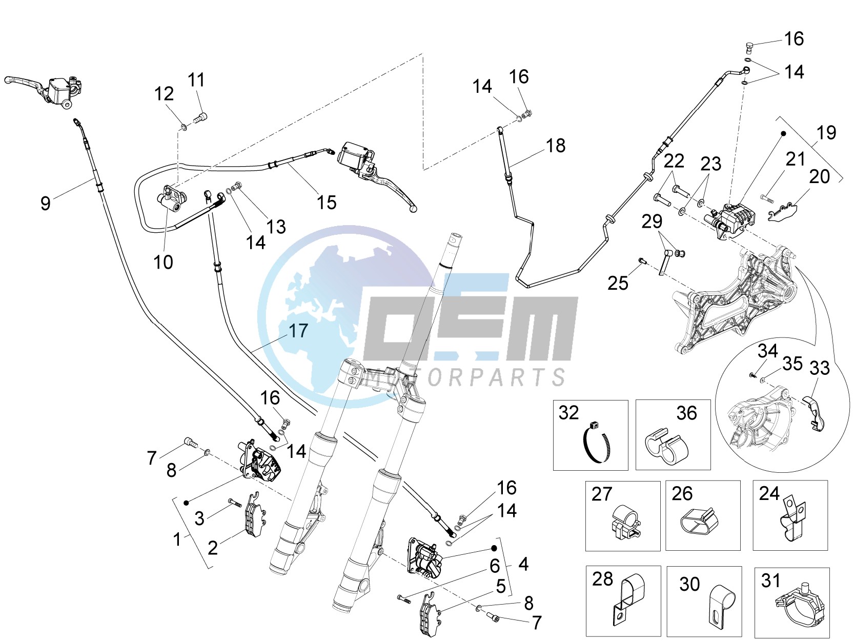 Brakes hose  - Calipers