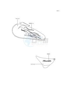 ZL 600 B [ELIMINATOR 600] (B2-B3) [ELIMINATOR 600] drawing DECALS-- YELLOW- --- ZL600-B2- -