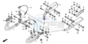 ST1300A drawing EXHAUST MUFFLER