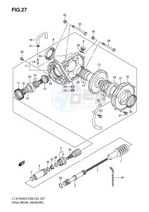 LT-A700X (E28-E33) drawing FINAL BEVEL GEAR (REAR)