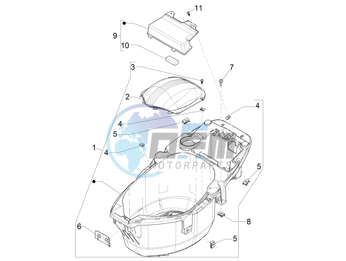 Helmet housing - Undersaddle