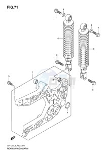 UH125 BURGMAN EU drawing REAR SWINGINGARM