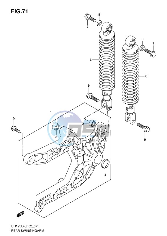 REAR SWINGINGARM