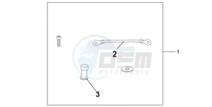 CBR1000RA9 UK - (E / ABS MKH) drawing TANK BAG ATT KIT