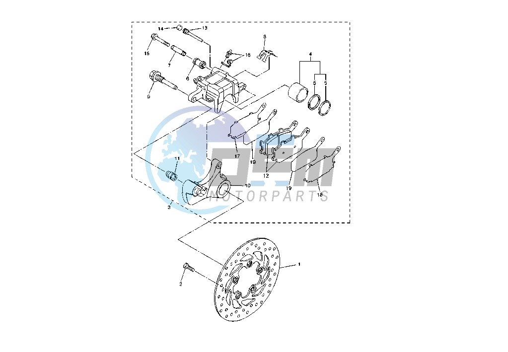 REAR BRAKE CALIPER