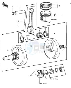 KLX 250 A [KLX250] (A1-A2) [KLX250] drawing CRANKSHAFT_PISTON