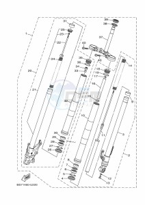 YZF320-A YZF-R3 (B7PH) drawing FRONT FORK