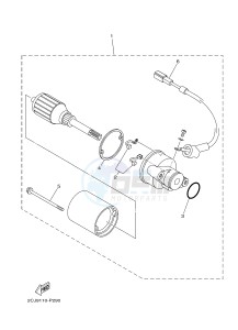 TT-R50 TT-R50E (2CJE 2CJF 2CJG) drawing STARTING MOTOR