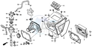 XLR125R drawing AIR CLEANER