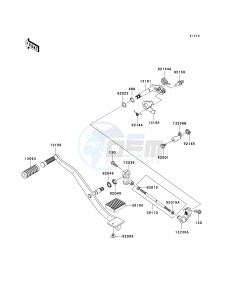 VN 900 D[VULCAN 900 CLASSIC LT] (6F-9F) D9F drawing GEAR CHANGE MECHANISM