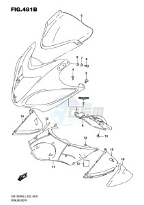 GSX-1300R ABS HAYABUSA EU drawing COWLING BODY