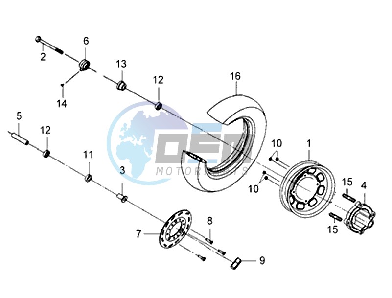 FRONT WHEEL / BRAKE DISC