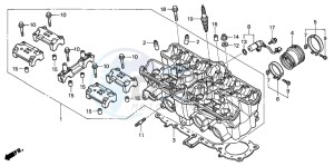 CB1300F CB1300SUPER FOUR drawing CYLINDER HEAD