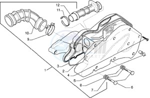 DNA 125 drawing Air filter