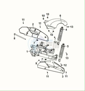 E-XPRO (EH4LW1-EU) (M0) drawing REAR FORK