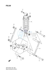 GSF-1250S BANDIT EU drawing REAR CUSHION LEVER