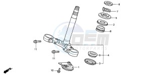 CBR600FS drawing STEERING STEM