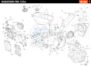 MARATHON-125-PRO-BLUE drawing HOSE CONNEXIONS TANKS