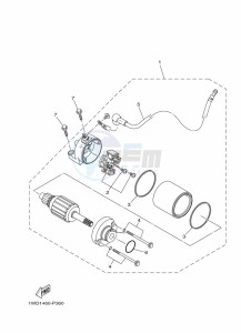 YZF250-A (B6P2) drawing STARTING MOTOR