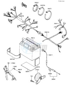 KL 250 D [KLR250] (D2-D3) [KLR250] drawing CHASSIS ELECTRICAL EQUIPMENT