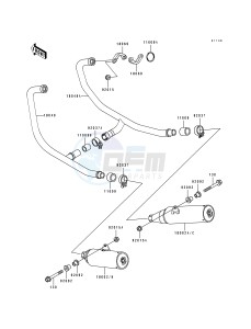 EX 500 A [EX500] (A4-A7) [EX500] drawing MUFFLERS