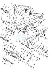 YZF R 750 drawing REAR ARM