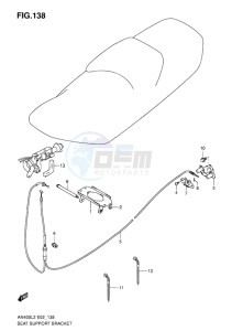 AN400Z ABS BURGMAN EU-UK drawing SEAT SUPPORT BRACKET