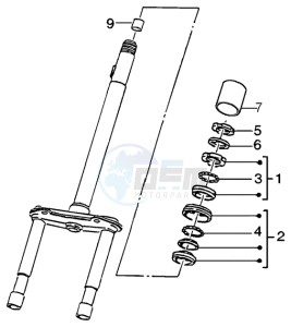 Liberty 50 2t RST drawing Steering bearing ball tracks