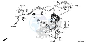 NC750XDG SH125AS UK - (E) drawing ABS MODULATOR