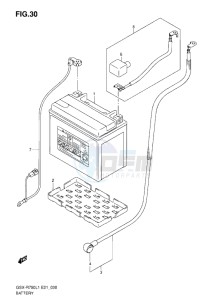 GSX-R750 drawing BATTERY