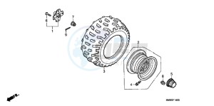 TRX250TMB drawing REAR WHEEL