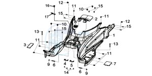 GTS 125I ABS-SNS EURO4 L7 drawing FOOTREST