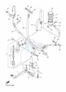 FJR1300D-AS FJR1300AS (B959) drawing REAR MASTER CYLINDER