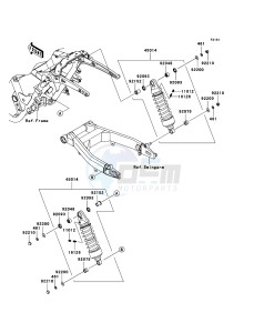 VN1700 CLASSIC TOURER VN1700C9F GB XX (EU ME A(FRICA) drawing Suspension/Shock Absorber