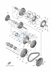 YXF850ES YX85FPSL (BAR2) drawing CLUTCH